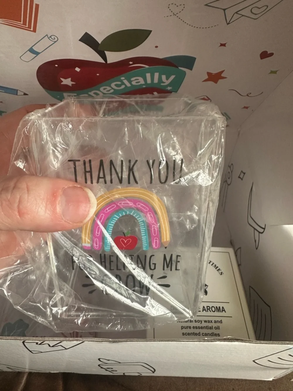 Teacher “Thank You For Helping Me Grow” Gift Set - 5 items